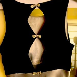 Joseph Ribkoff  velvet and satin long formal dress